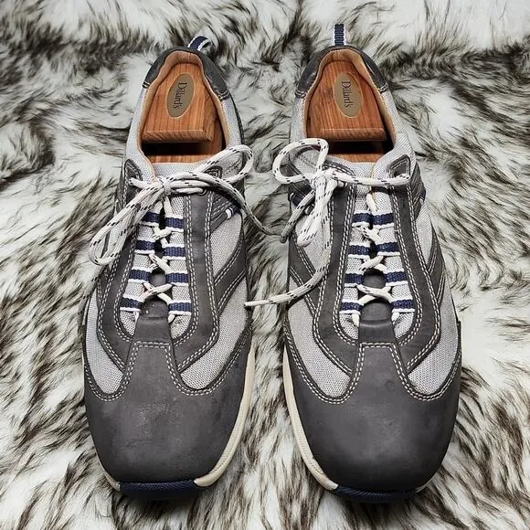 JOHNSTON &amp; MURPHY LACE UP SHEEP SKIN SNEAKERS K04 SYSTEM SIZE 11