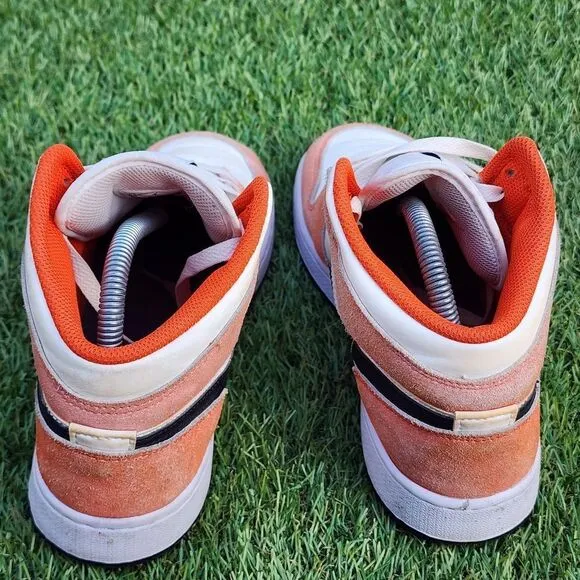 JORDAN 1 mid GS - Kids Suede Shoes - SIZE 6.5Y