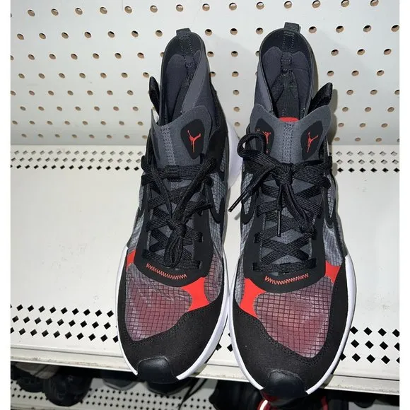 Jordan Delta 3 Mid Mens Athletic Shoes Size 11 Black Chile Red DR7614-060