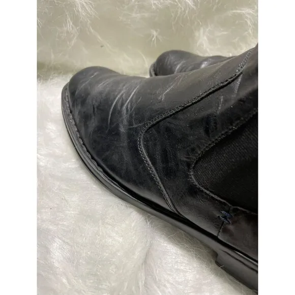 Josef Seibel Mens European Comfort Leather Black boats 46/12