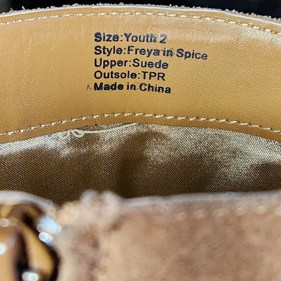 Joyfolie Freya Tall Boot Size 2 Youth Color Spice