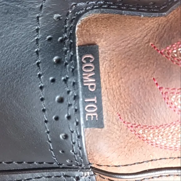 Justin Men's Driller Square Composite Toe Work Boots Leather