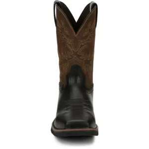 Justin Men's Driller Square Composite Toe Work Boots Leather