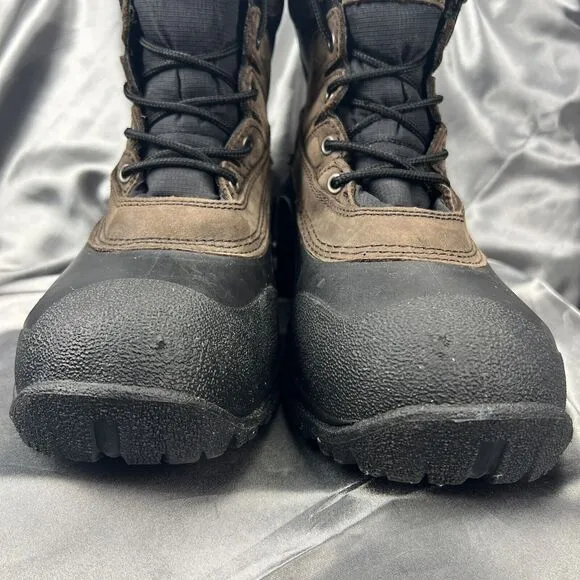 Kamik Men's Boots Size 9 Pedigree Safety Toe Work Removable Liners Winter Brown