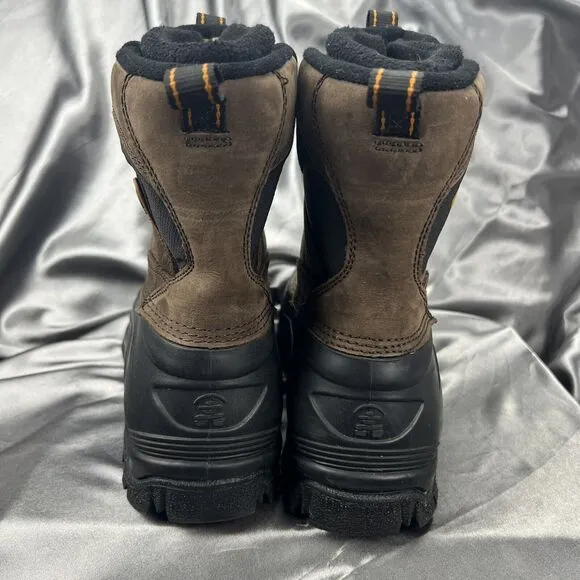 Kamik Men's Boots Size 9 Pedigree Safety Toe Work Removable Liners Winter Brown