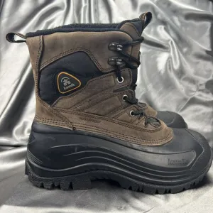 Kamik Men's Boots Size 9 Pedigree Safety Toe Work Removable Liners Winter Brown