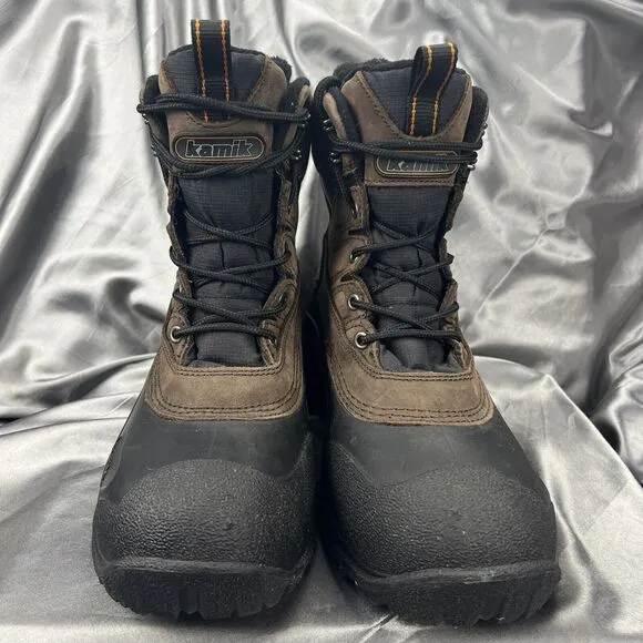 Kamik Men's Boots Size 9 Pedigree Safety Toe Work Removable Liners Winter Brown