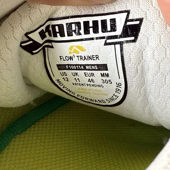 Karhu Flow 3 Trainer Mens 12 Running Shoes Athletic