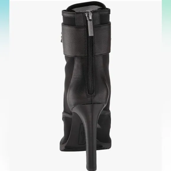 Karl Lagerfeld Blayze Black Mesh Ankle Boots