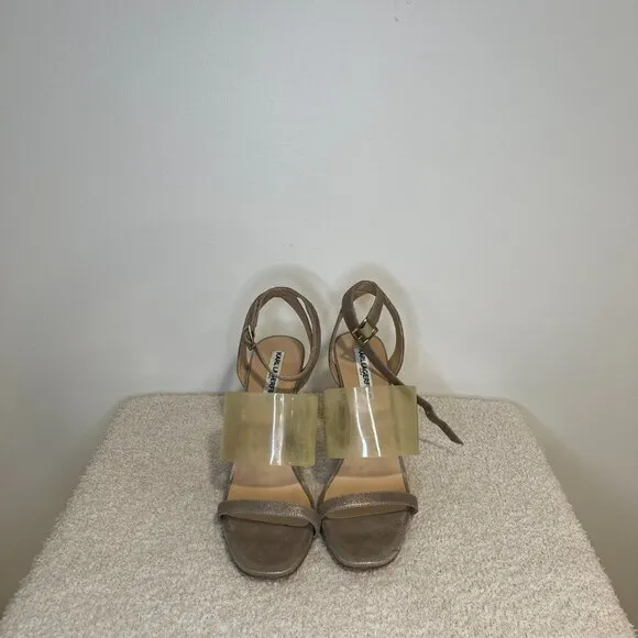 Karl Lagerfeld Paris | Raya Leather Ankle Strap Sandals