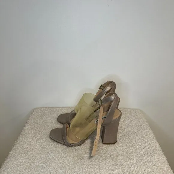 Karl Lagerfeld Paris | Raya Leather Ankle Strap Sandals