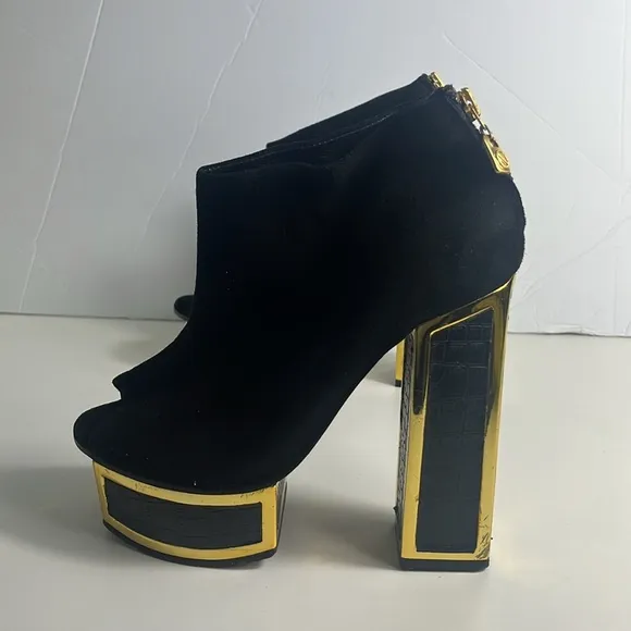 Kat maconie boots ankle heeled boots size 7 black
