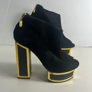 Kat maconie boots ankle heeled boots size 7 black