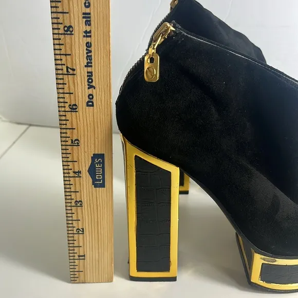 Kat maconie boots ankle heeled boots size 7 black