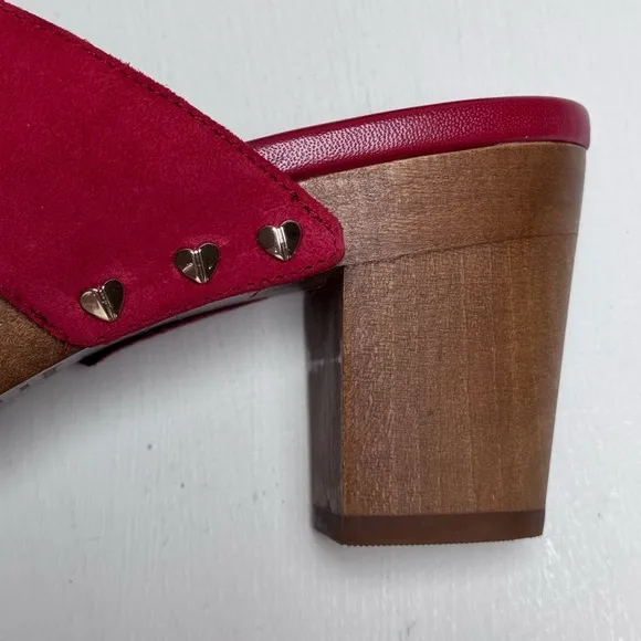 Kate Spade Amsterdam Suede Lava Falls Clogs- 8.5