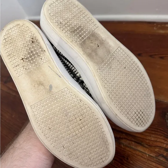 Kate Spade Gizelle Slip-On Rhinestone Jewel Houndstooth Sneakers Shoes 6.5