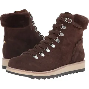 KATE SPADE Maira Hiking Boot Chocolate Brown Suede
