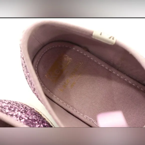 Kate Spade Purple Glitter Sneakers Casual Lace-Up