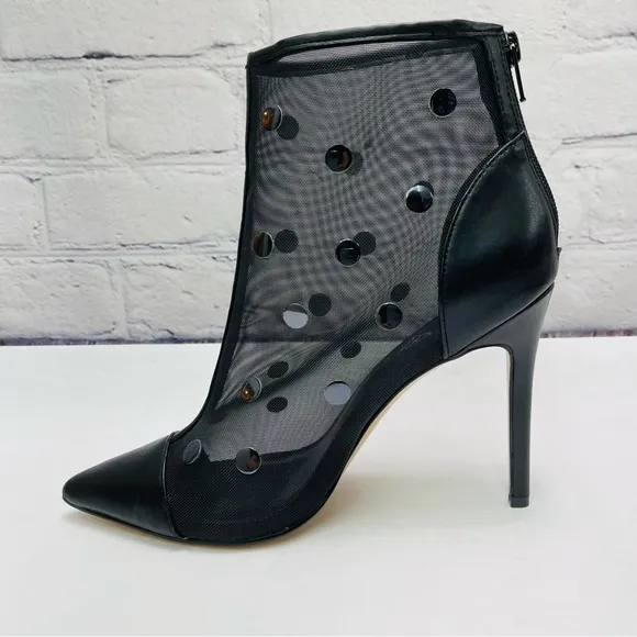 Katy Perry Jeffree Mesh Studded Ankle Boots 7.5