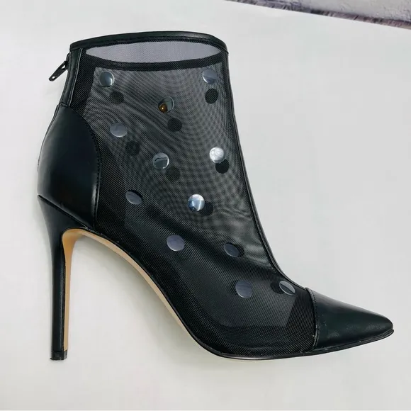Katy Perry Jeffree Mesh Studded Ankle Boots 7.5