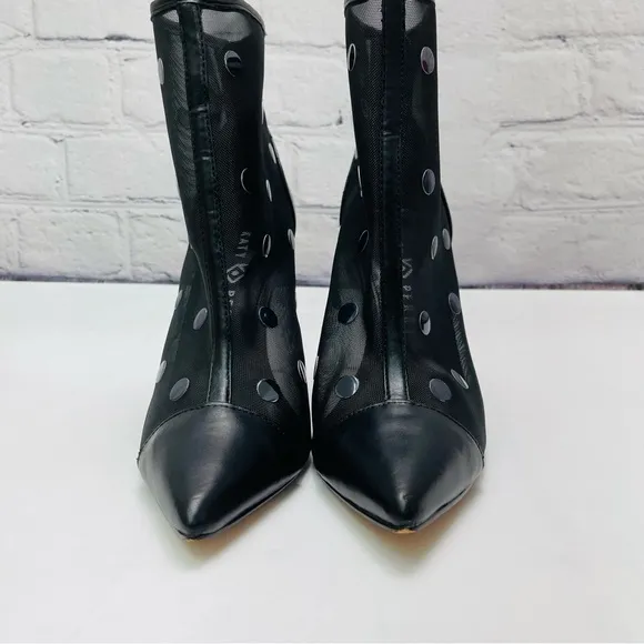 Katy Perry Jeffree Mesh Studded Ankle Boots 7.5
