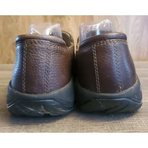 Keen Austin Slip On Leather Shoes Mens Size 10.5 Brown