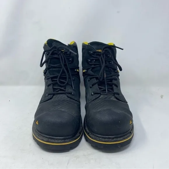 Keen Men’s 7 Black Tacoma Steel Toe Black Work Ankle Boots