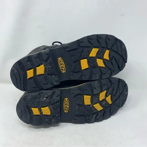 Keen Men’s 7 Black Tacoma Steel Toe Black Work Ankle Boots
