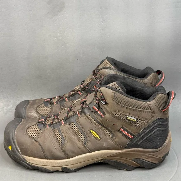 KEEN Men's Lansing Mid Waterproof Steel Toe Work Boots size 14