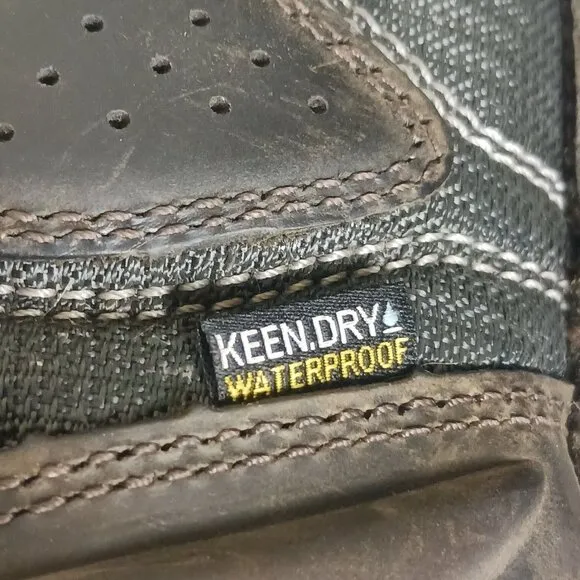 Keen Mens Philadelphia Waterproof Work Boots Composite Toe Leather Brown Sz 12D