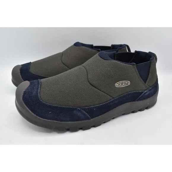 Keen Mens Size 10.5 Hoodcamp FR Black Olive Sky Captain Slip On Shoes
