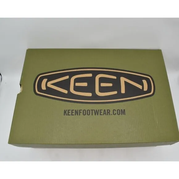 Keen Mens Size 10.5 Hoodcamp FR Black Olive Sky Captain Slip On Shoes