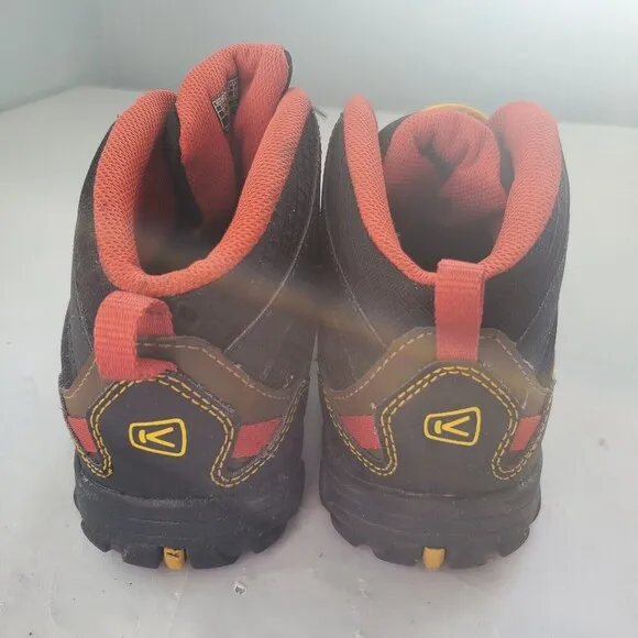 Keen Pagosa Mid Waterproof Brown Yellow Hiking Boots Youth Size 5 UK 4 EU 37