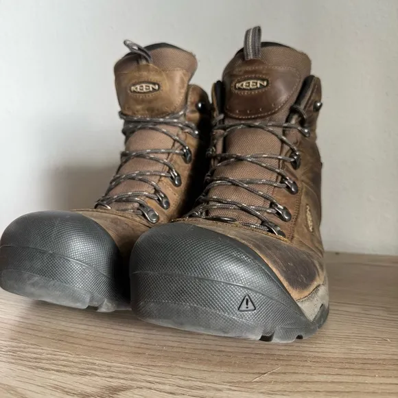 Keen Revel III Waterproof Winter Boots Mens 12 M Brown Leather Hiking Work Wear