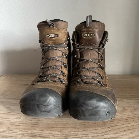 Keen Revel III Waterproof Winter Boots Mens 12 M Brown Leather Hiking Work Wear