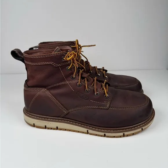 KEEN San Jose 6&quot; Utility Casual Work Boots Brown Gingerbread/Gum Mens Size 10.5D