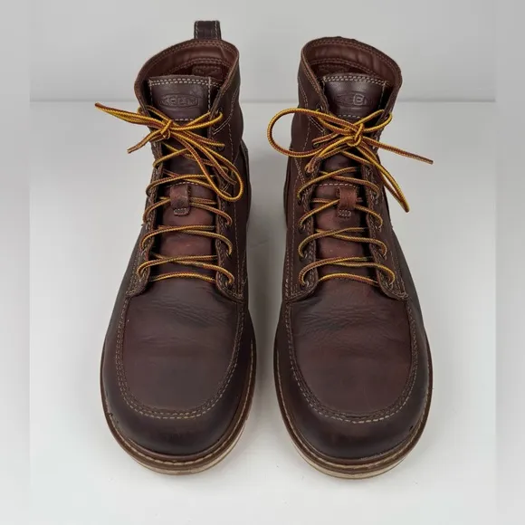 KEEN San Jose 6&quot; Utility Casual Work Boots Brown Gingerbread/Gum Mens Size 10.5D
