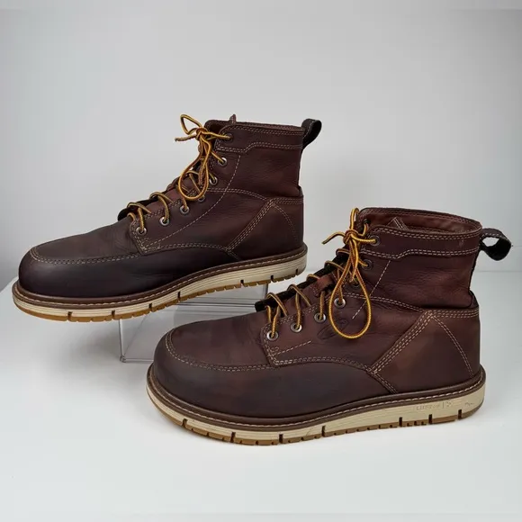 KEEN San Jose 6&quot; Utility Casual Work Boots Brown Gingerbread/Gum Mens Size 10.5D