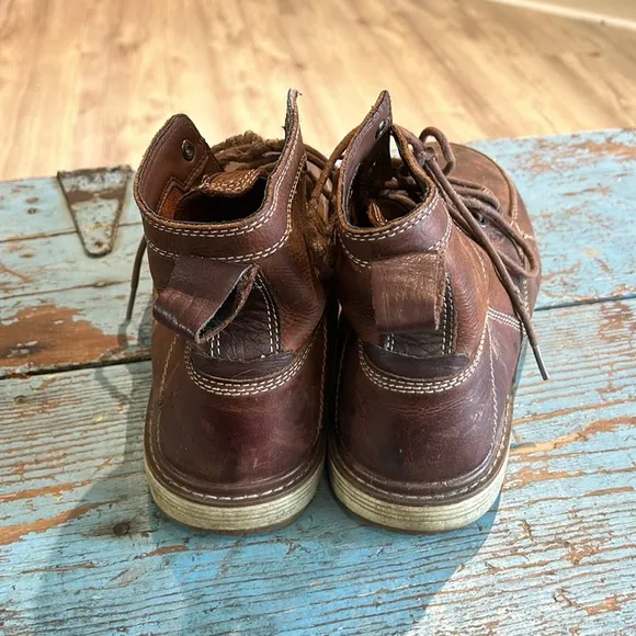 Keen San Jose Safety Toe Moc Tow Work Boots Brown Leather Mens US 10.5