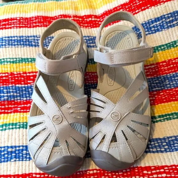 Keen Silver Metallic Sandals Women's Size 8