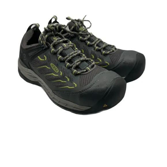 Keen Sz 7 1/2 Flint II GrayGreen Athletic Shoes Rugged Design