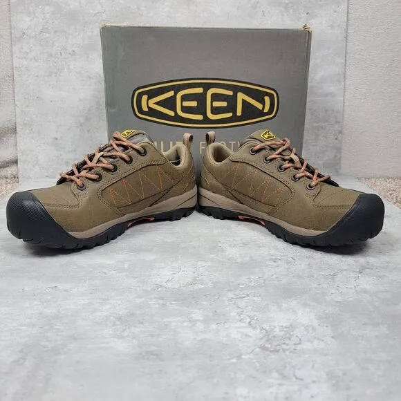 Keen Womens Work Shoes Boots Mesa ESD‎ Steel Toe Women's 5.5M Brown Safety