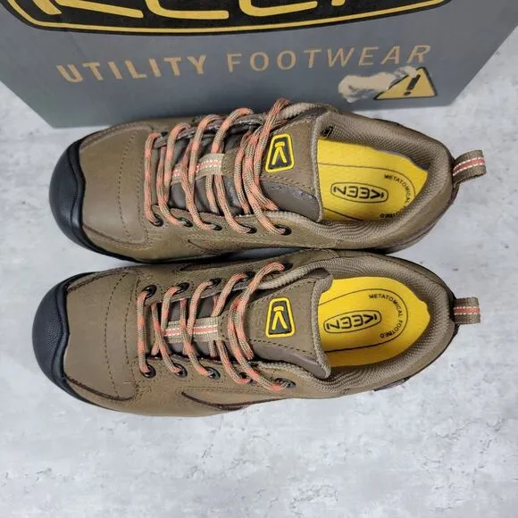 Keen Womens Work Shoes Boots Mesa ESD‎ Steel Toe Women's 5.5M Brown Safety