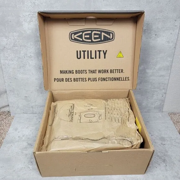 Keen Womens Work Shoes Boots Mesa ESD‎ Steel Toe Women's 5.5M Brown Safety