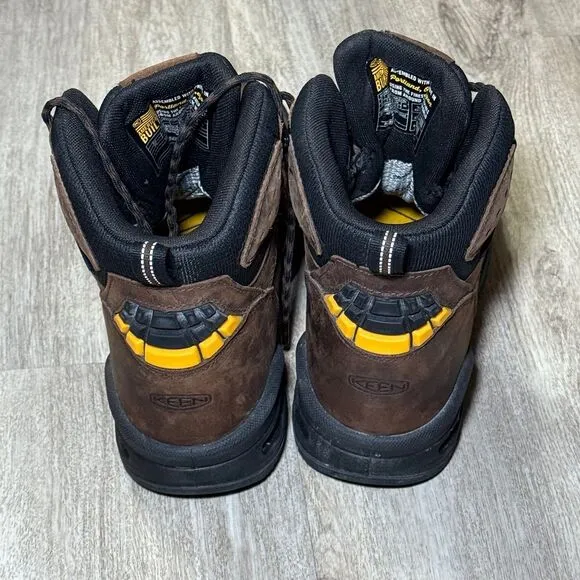 Keen work‎ boots Men's Troy 6&quot; Waterproof Boot (Carbon Toe) 7.5 D