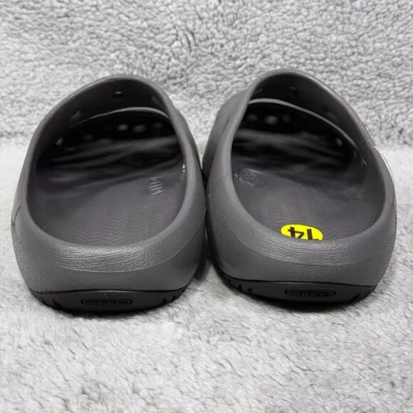 Keen Yogui Mens Size 14 Slip On Clogs Shoes Magnet Gray Black 1024633