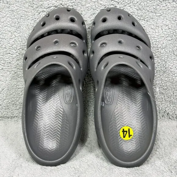 Keen Yogui Mens Size 14 Slip On Clogs Shoes Magnet Gray Black 1024633