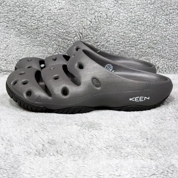 Keen Yogui Mens Size 14 Slip On Clogs Shoes Magnet Gray Black 1024633