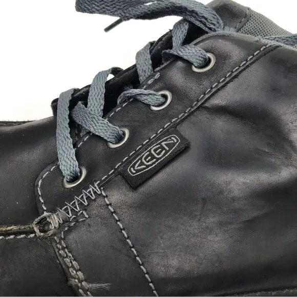 KEEN Black Leather Chukka Lace Up Ankle Boots