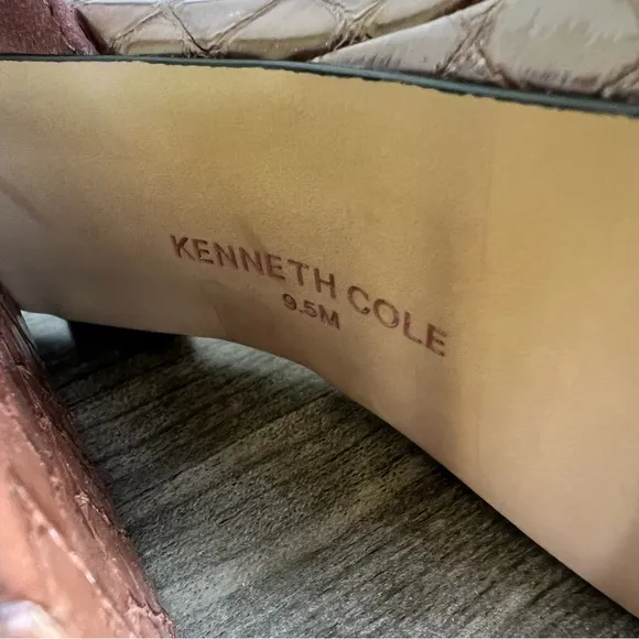Kenneth Cole New York Dolly Women's Leather Platform Sandal Size 9.5 #B1674